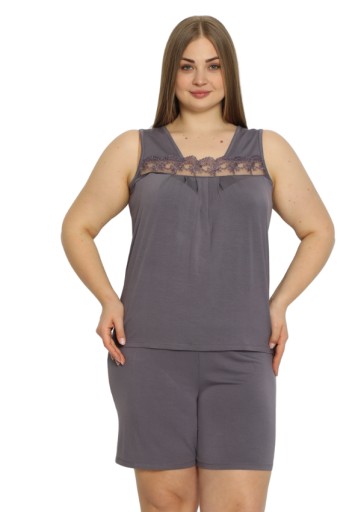 Dámske pyžamo Vienetta viskóza +Size 2XL 48 krátke