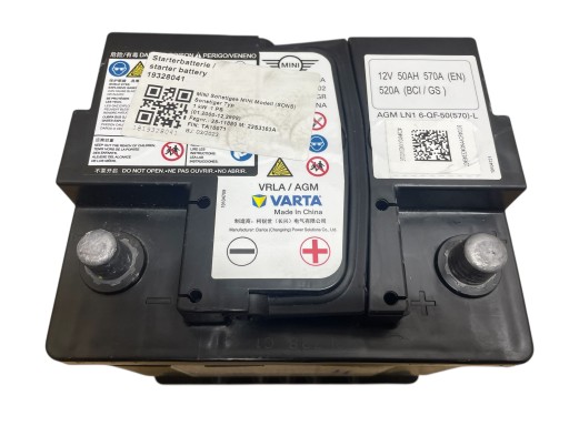 Batterie AGM START-STOP 12V 50AH 570A MINI 2023R Original