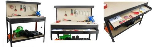 ВЕРСТАК З СТІЛЬНИЦЕЮ І СТІНОЮ ДЛЯ ІНСТРУМЕНТІВ