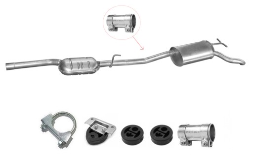 MERCEDES E220 W210 2.2 D (95-99) Вихлопна система