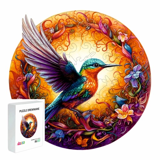 Puzzle Drewniane Dla Dzieci 120 Elementów Kolibry Dla Dziecka