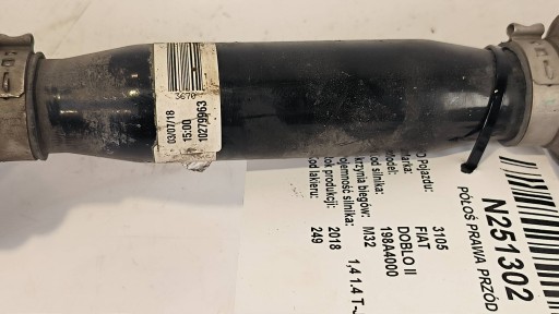 semi-axis right front FIAT DOBLO II