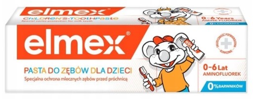 ELMEX Zubná pasta pre deti 0-6 Rokov 50ml