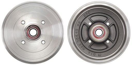 2828-SC - БАРАБАННЕ ГАЛЬМО. RENAULT CLIO III 05 - (- ESP) З ПІДШИПНИКАМИ