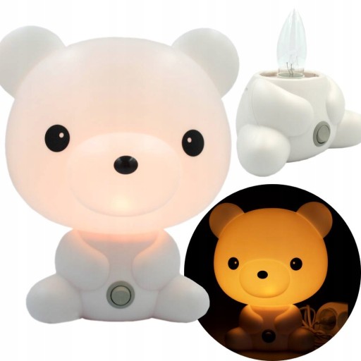 Біла літера приліжкова лампа