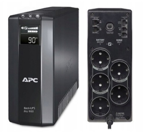 Блок аварійного живлення комп'ютера apc back-ups pro 900 230v 900va br900g 540w