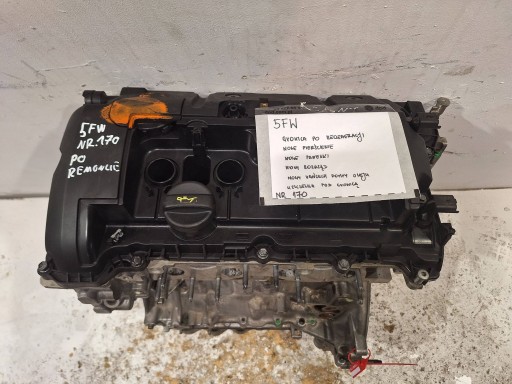 engine PO REMONCIE 5FW PEUGEOT 207 308 CITROEN C4 1.6 VTI