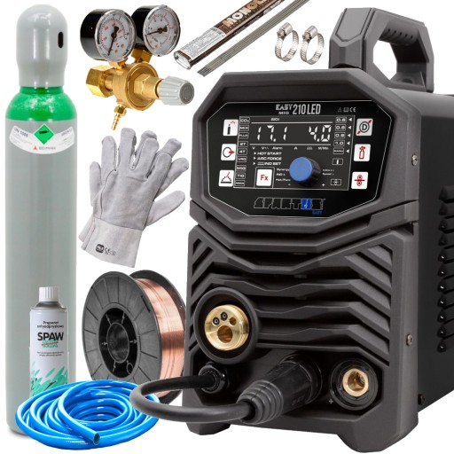 Сварочный аппарат MIG/MMA/TIG 210LED Spartus 200A