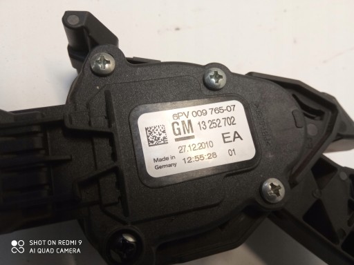 OPEL ASTRA J 4 Gaspedal 13252702