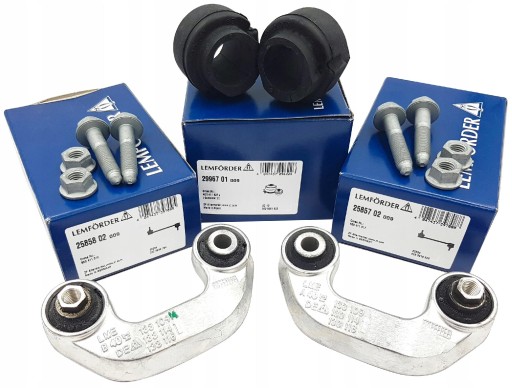 25857 02 - 2x роз'єм + 2 передні резинки audi a4 b6 b7 lemforder