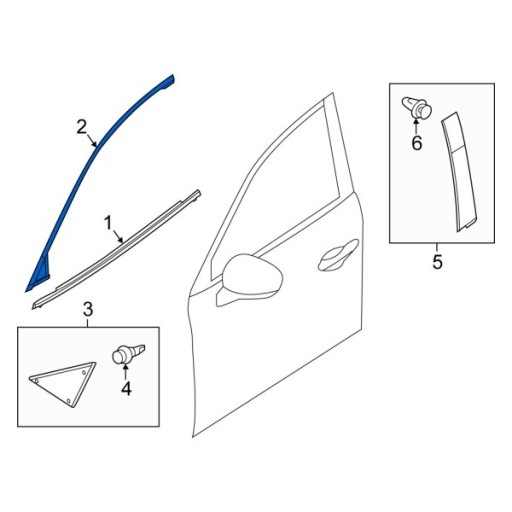 BJS7-50-985C - Обшивка дверной рамы MAZDA 3 bm