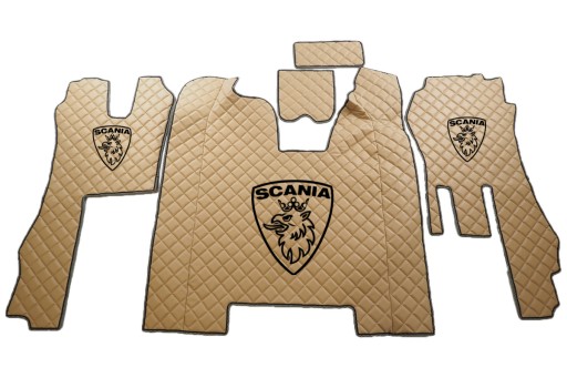 КОВРИКИ СТЕГАНЫЕ SCANIA R 09-13 АВТОМАТ + ЛОГОТИП