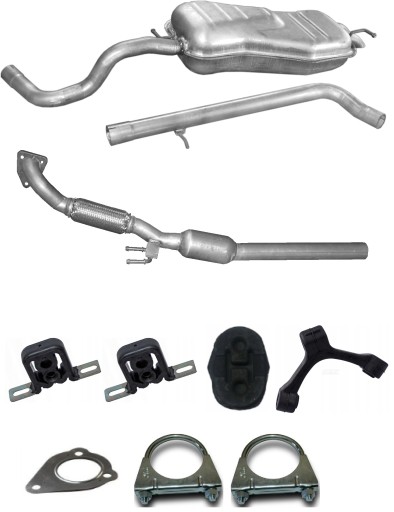 01.102 24.38 - VOLKSWAGEN BEETLE 1.9 D 1998 - СИСТЕМА КОМПЛЕКТА ГЛУШИТЕЛЕЙ