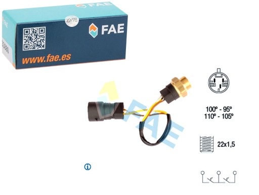 38080 - FAE ТЕРМОВМИКАЧ ВЕНТИЛЯТОРА РАДІАТОРА OPEL VECTRA A 1.7D