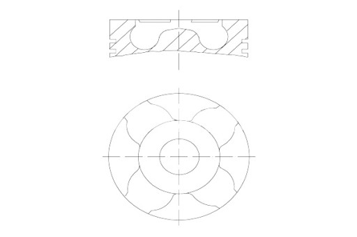010 04 - MAHLE PISTON 69 6 STD OPEL AGILA COMBO TOUR COMBO МІНІВЕН CORSA C