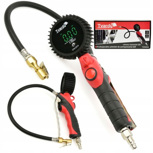 ПИСТОЛЕТ ДЛЯ НАКАЧИВАНИЯ КОЛЕС МАНОМЕТР С ЖК-дисплеем, 18 БАР