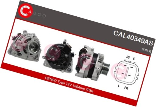 Генератор 12в 130а - casco cal40349as