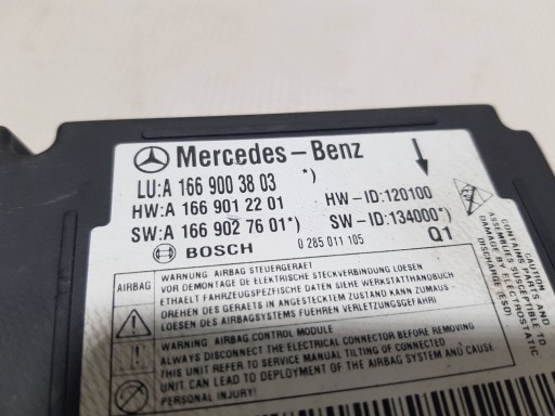bedienteil modul airbag Mercedes GL X166 ML W166 A1669003803