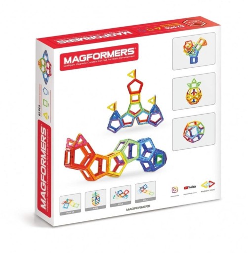 Магнітні блоки Magformers Basic 62el 62 шт.