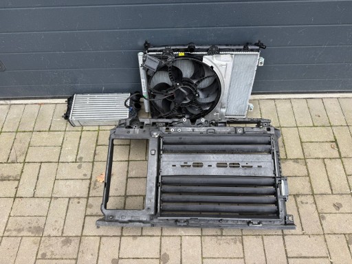 Opel Corsa F support panel for radiators blinds radiator condenser fan komplet