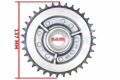 MF1912 - Звездочка задняя SIMSON S51 S53 ENDURO 34Z ALM
