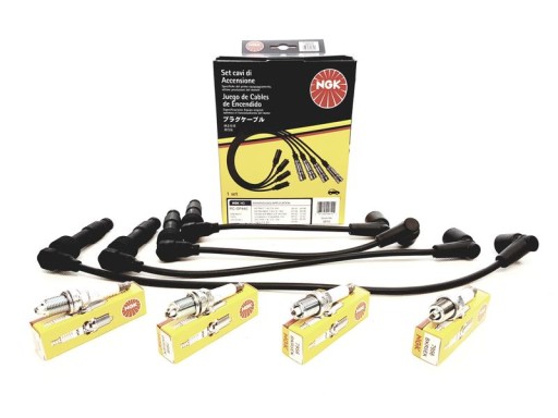 4^NGK 7956;NGK - NGK ДРОТИ + СВІЧКИ OPEL OMEGA B CALIBRA 2.0 16V