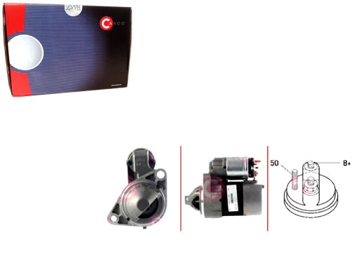 CASCST45110AS(iMOTO) - Стартер 12в 0,75квт каско + комплект водителя v37 для бардачка - направляющая при столкновении, карта управления