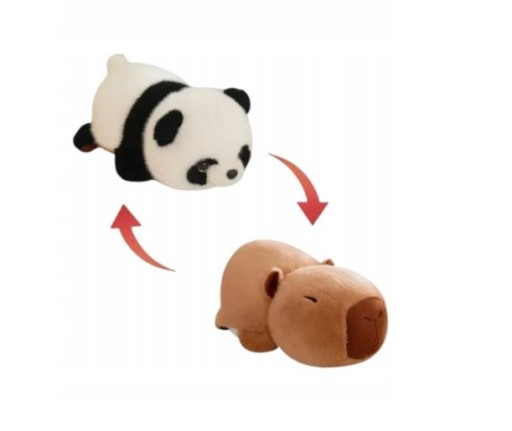 Maskotka Duża Kapibara & Panda 35 cm maskotka Dwustronna Tm Toys Duża