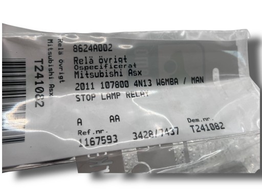 Mitsubichi ASX e 10-12 modulo swiatla stop freno 8624A002 !J