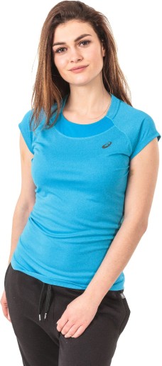 Тренувальна сорочка з коротким рукавом ASICS XS синіх відтінків