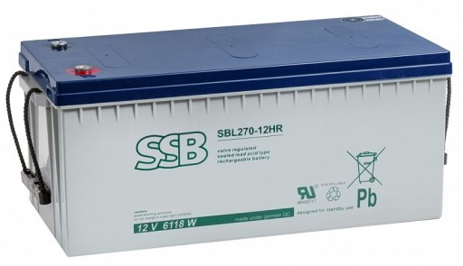 Гелевий акумулятор 12v 240ah agm sbl 270-12hr 15 років waw