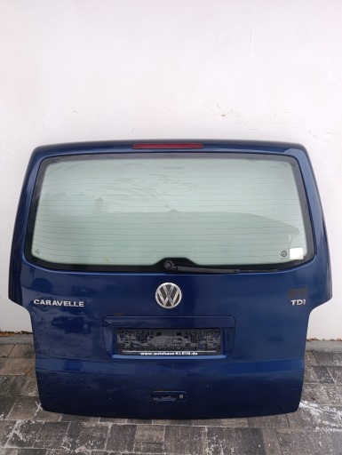 trunk door cover boot rear part VW T5 T5 LIFT blue/ granatowa