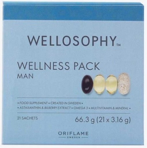 Oriflame WellnessPack pre mužov Wellosophy MAN výživový doplnok