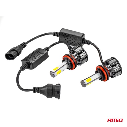 LED Headlight H8/H9/H11 COB 4Side Series AMiO - Headlights