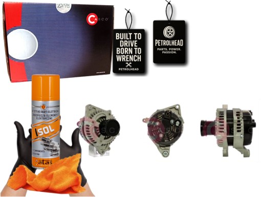 CASCAL40A31AS#ECS-PCP+K - Генератор 12v 130a casco #petrolhead pro+ kit4