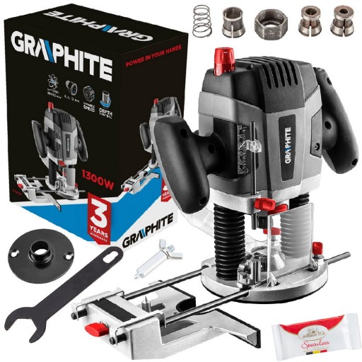 ФРЕЗЕРНИЙ ВЕРСТАТ ВЕРХНИЙ ШПИНДЕЛЬ 1300W ГРАФІТ 59G717