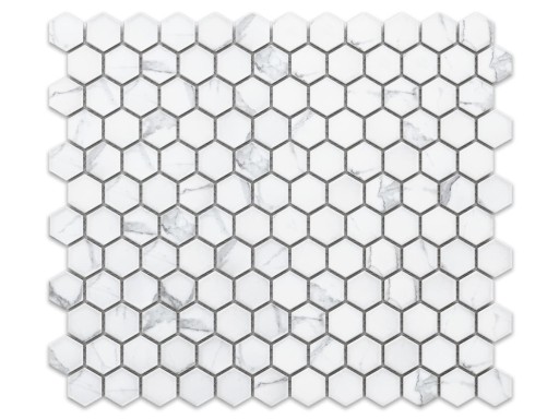 MOZAIKA MINI HEXAGON CARRARA MAT CALACATA MRAMOR