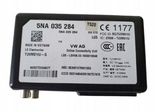 control unit module ONLINE 5NA035284 VW AUDI SKODA