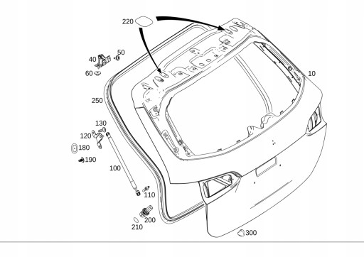 A2477402301 - ЗАДНЯЯ КРЫШКА БАГАЖНИКА MERCEDES B CLASS W247