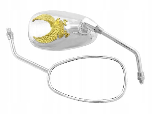 LU-050 - Дзеркала Дзеркала хром M10 10 мм CHOPPER DRAG HOM.