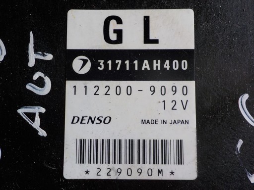 SUBARU control unit gearboxes 31711AH400 112200-9090 GL