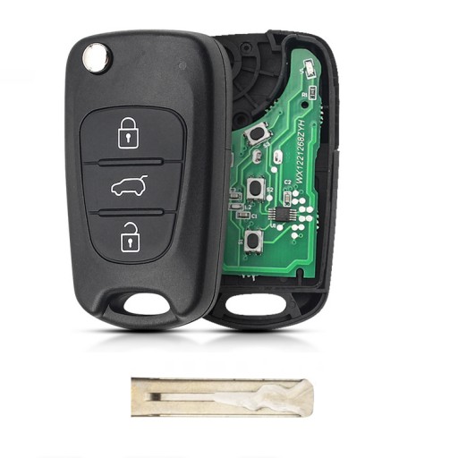 Hyu-566 - Ключ HYUNDAI IX35 433 МГц ID46 + фрезерование