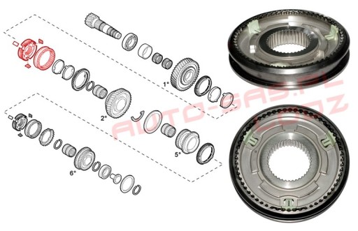 12903 - 1-2 ПЕРЕДАЧ DUCATO JUMPER BOXER 06-