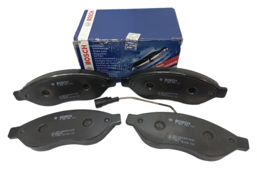 0 986 - ПЕРЕДНІ ГАЛЬМІВНІ КОЛОДКИ FIAT DUCATO 2006 - >