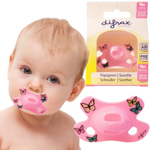 Пустушка Difrax, анатомічний силікон 0+