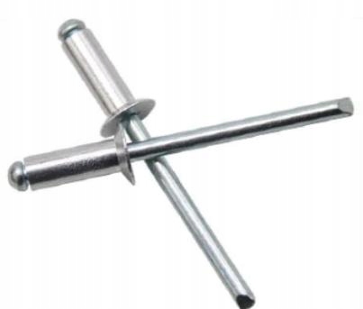 4x12 алюмінієві заклепки з потайною головкою x1000