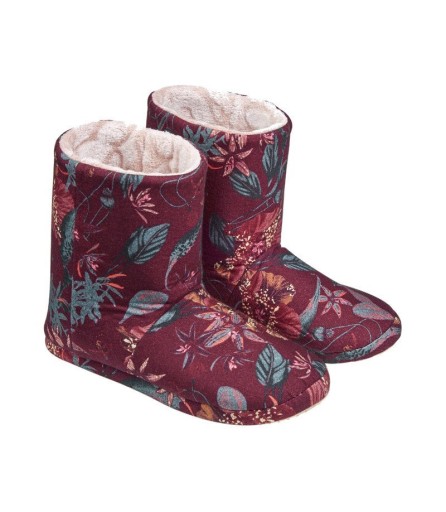 Triumph Papuče ACCESSORIES HOUSE BOOT Členkové čižmy CIAPY KVETY Bordeaux R.S