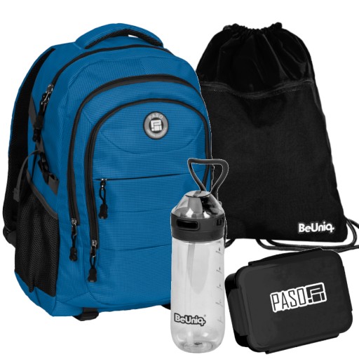 Рюкзак шкільний багатокамерний Paso чорний 30 л