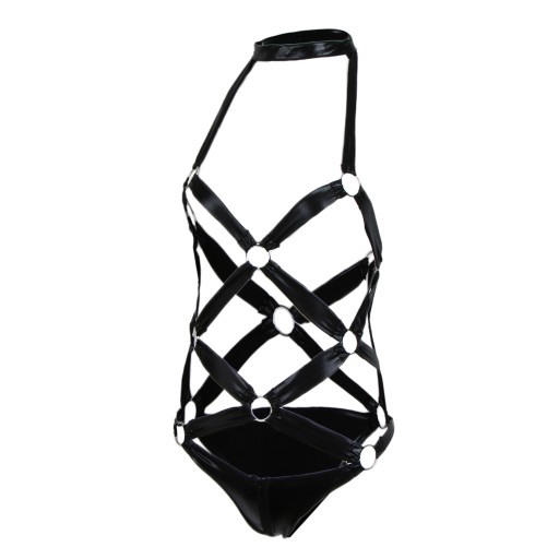 Choker otvorené poprsie Gothic Punk Body Cage