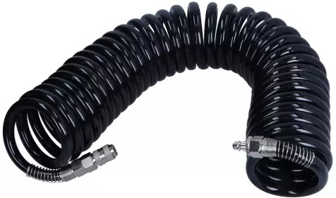 ПНЕВМАТИЧЕСКИЙ ШЛАНГ СПИРАЛЬНЫЙ ПУ С СОЕДИНИТЕЛЯМИ, 16X